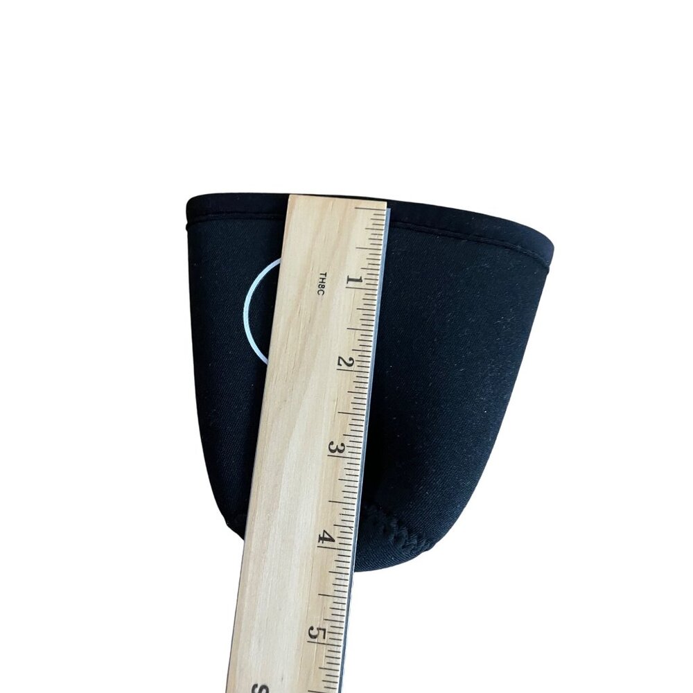 Java Sok Insulated Sleeve Cold Coffee Used Black with White Lettering Reusable S - Picture 7 of 8